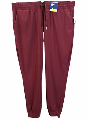 Old Navy Burgundy Sleektech Women’s Jogger Sweatpants. NWT. Size X-Large